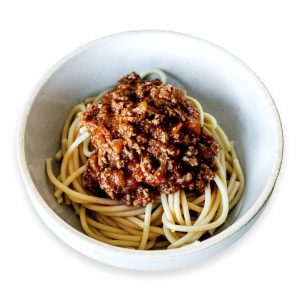 Dinner or lunch for kids and toddler - Spaghetti Bolognese - Messy Faces healthy frozen meals delivered to your door