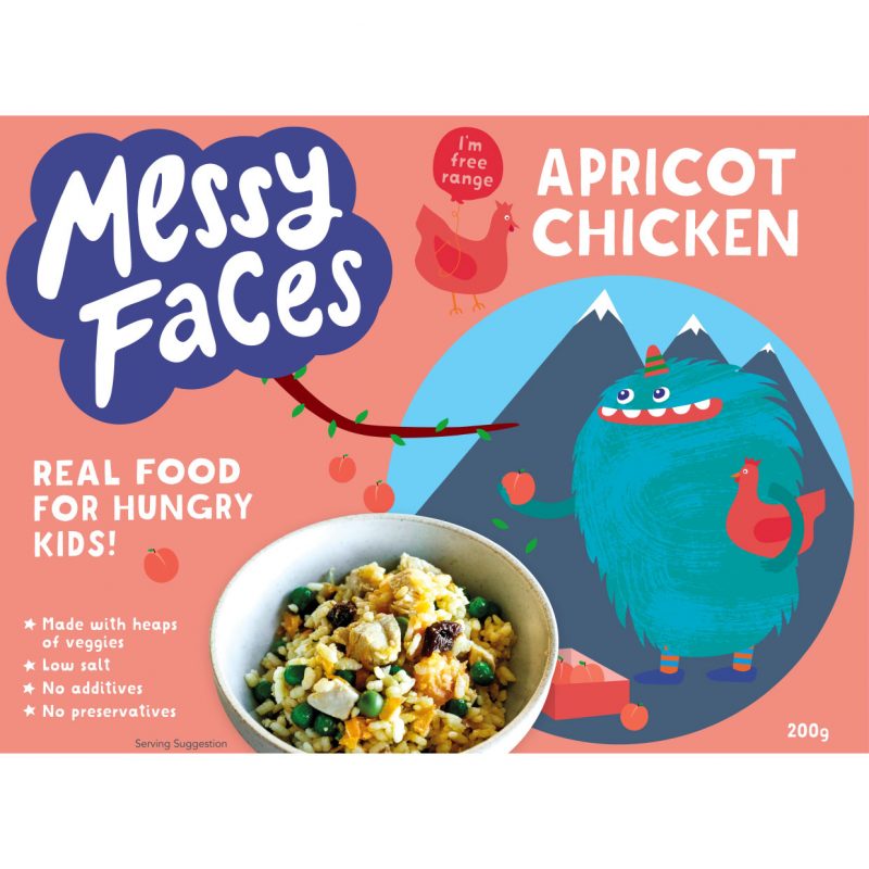 Messy faces healthy lunch box ideas for school lunches. Messy Faces apricot chicken toddler, kids and family healthy lunch or dinner ideas